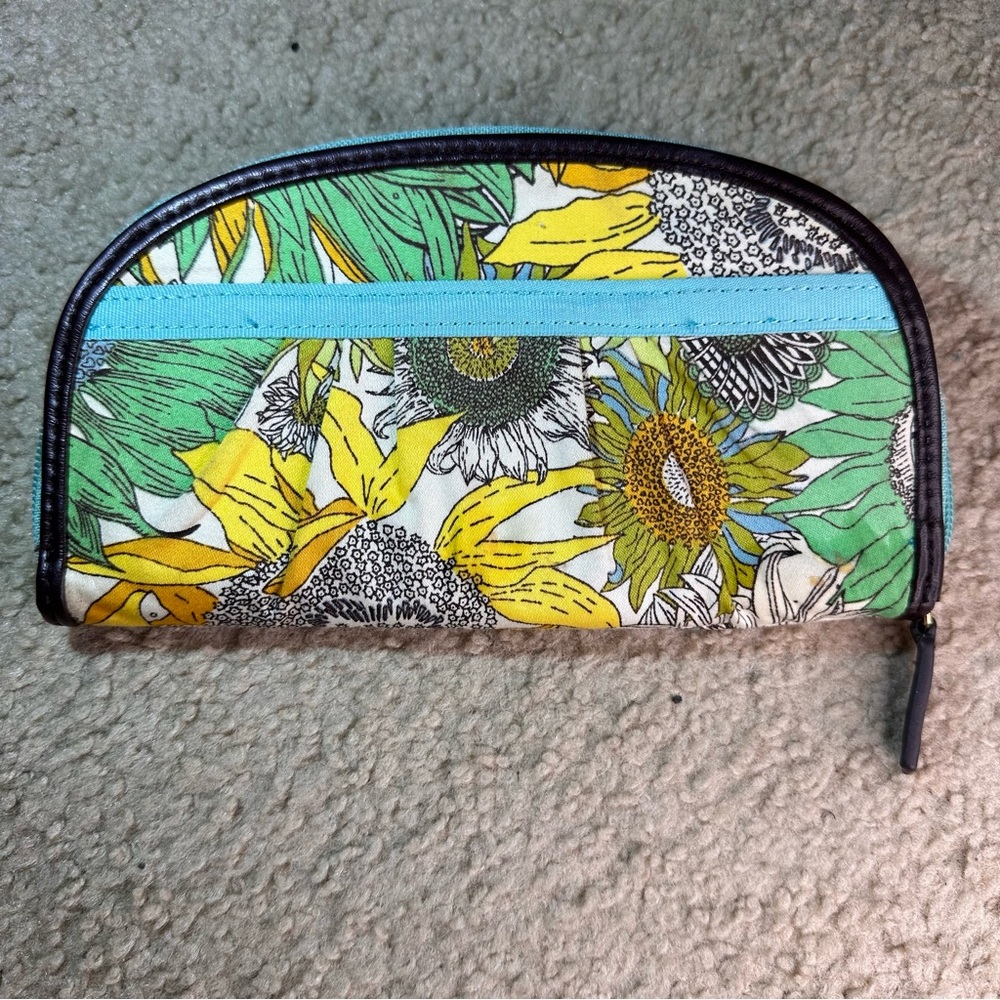 Liberty of London Floral Wallet with Teal Accents